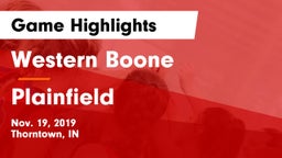 Western Boone  vs Plainfield  Game Highlights - Nov. 19, 2019