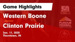 Western Boone  vs Clinton Prairie  Game Highlights - Jan. 11, 2020