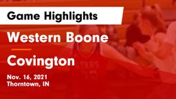 Western Boone  vs Covington  Game Highlights - Nov. 16, 2021