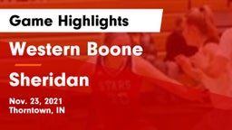Western Boone  vs Sheridan  Game Highlights - Nov. 23, 2021