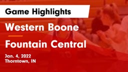 Western Boone  vs Fountain Central  Game Highlights - Jan. 4, 2022
