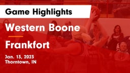 Western Boone  vs Frankfort  Game Highlights - Jan. 13, 2023
