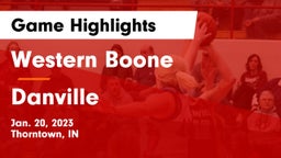 Western Boone  vs Danville  Game Highlights - Jan. 20, 2023