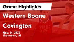 Western Boone  vs Covington  Game Highlights - Nov. 14, 2023
