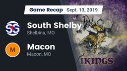Recap: South Shelby  vs. Macon  2019