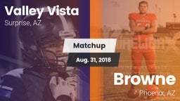 Matchup: Valley Vista High vs. Browne  2018