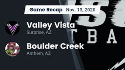 Recap: Valley Vista  vs. Boulder Creek  2020