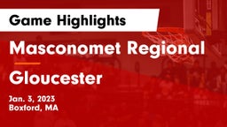 Masconomet Regional  vs Gloucester Game Highlights - Jan. 3, 2023