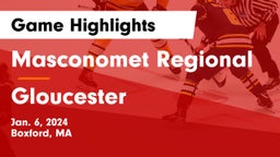 Masconomet Regional  vs Gloucester  Game Highlights - Jan. 6, 2024