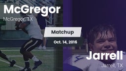 Matchup: McGregor  vs. Jarrell  2016