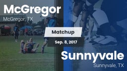 Matchup: McGregor  vs. Sunnyvale  2017
