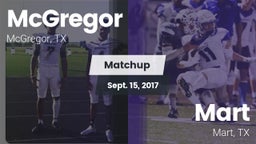 Matchup: McGregor  vs. Mart  2017