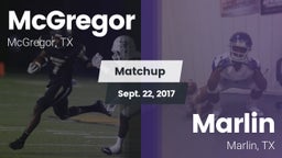 Matchup: McGregor  vs. Marlin  2017