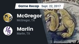 Recap: McGregor  vs. Marlin  2017