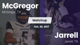 Matchup: McGregor  vs. Jarrell  2017