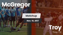 Matchup: McGregor  vs. Troy  2017