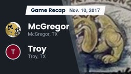 Recap: McGregor  vs. Troy  2017