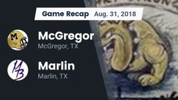 Recap: McGregor  vs. Marlin  2018