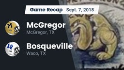 Recap: McGregor  vs. Bosqueville  2018