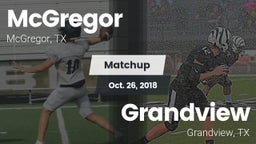 Matchup: McGregor  vs. Grandview  2018