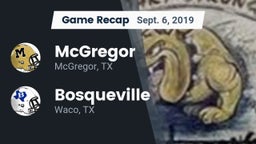 Recap: McGregor  vs. Bosqueville  2019