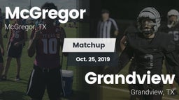 Matchup: McGregor  vs. Grandview  2019