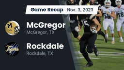 Recap: McGregor  vs. Rockdale  2023