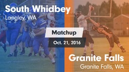 Matchup: South Whidbey High vs. Granite Falls  2016