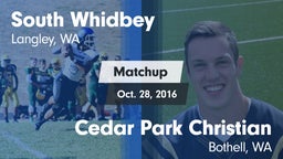 Matchup: South Whidbey High vs. Cedar Park Christian  2016