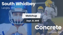 Matchup: South Whidbey High vs. Concrete  2018