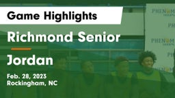 Richmond Senior  vs Jordan  Game Highlights - Feb. 28, 2023