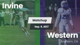Matchup: Irvine  vs. Western  2017