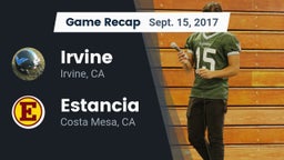 Recap: Irvine  vs. Estancia  2017