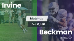 Matchup: Irvine  vs. Beckman  2017