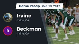Recap: Irvine  vs. Beckman  2017