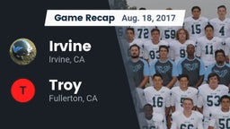Recap: Irvine  vs. Troy  2017