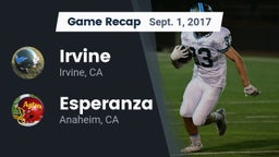 Recap: Irvine  vs. Esperanza  2017