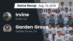 Recap: Irvine  vs. Garden Grove  2018