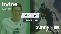 Matchup: Irvine  vs. Sunny Hills  2018