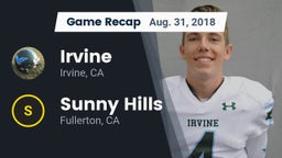 Recap: Irvine  vs. Sunny Hills  2018