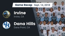 Recap: Irvine  vs. Dana Hills  2018