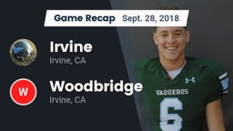 Recap: Irvine  vs. Woodbridge  2018