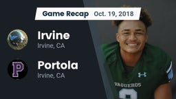 Recap: Irvine  vs. Portola  2018