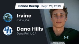 Recap: Irvine  vs. Dana Hills  2019