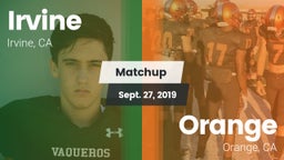 Matchup: Irvine  vs. Orange  2019