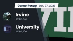 Recap: Irvine  vs. University  2023