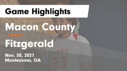 Macon County  vs Fitzgerald  Game Highlights - Nov. 30, 2021