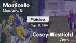 Matchup: Monticello High vs. Casey-Westfield  2016