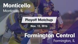 Matchup: Monticello High vs. Farmington Central  2016