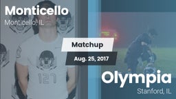 Matchup: Monticello High vs. Olympia  2017